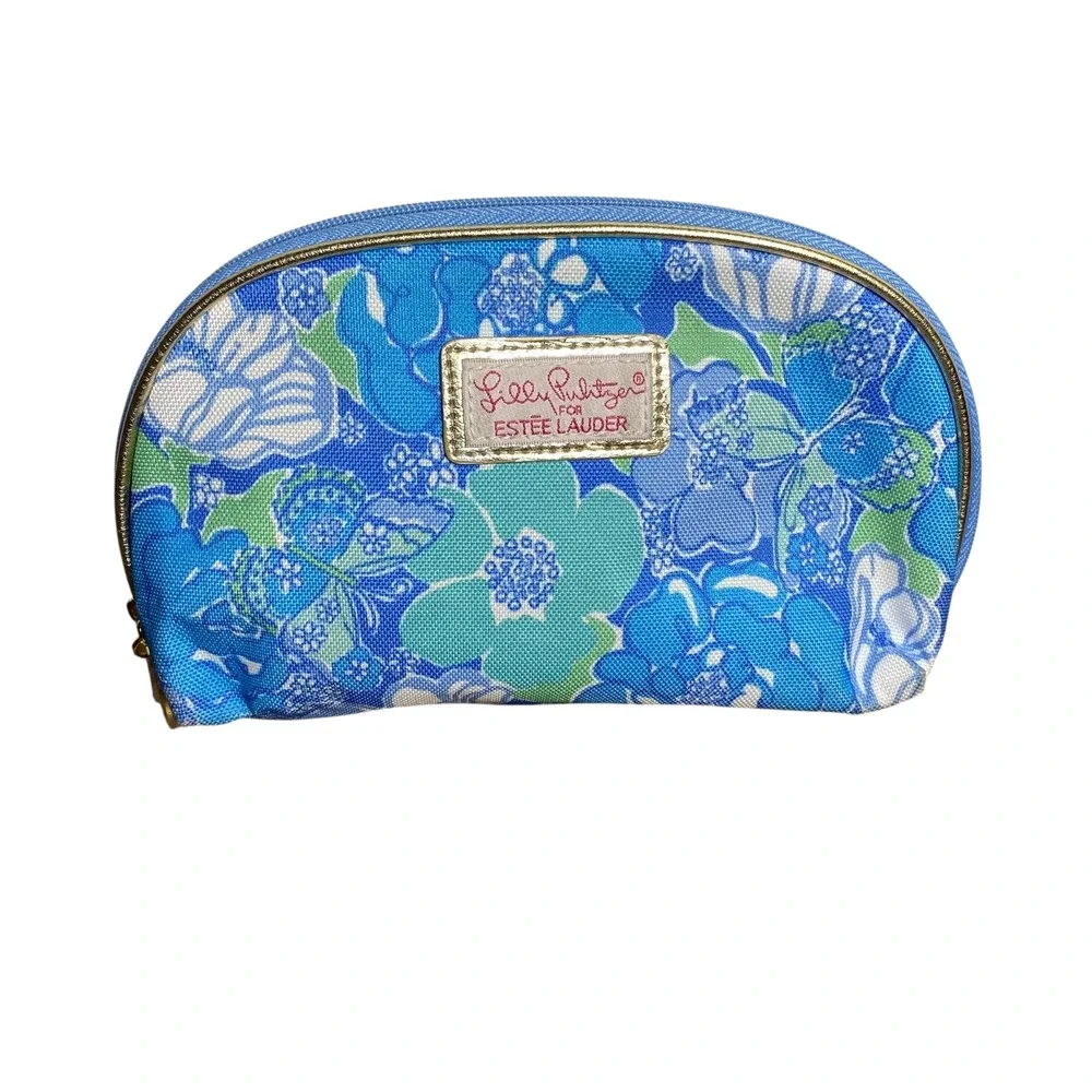 Lilly‎ Pulitzer Estee Lauder Floral Cosmetic Makeup Bag Pouch